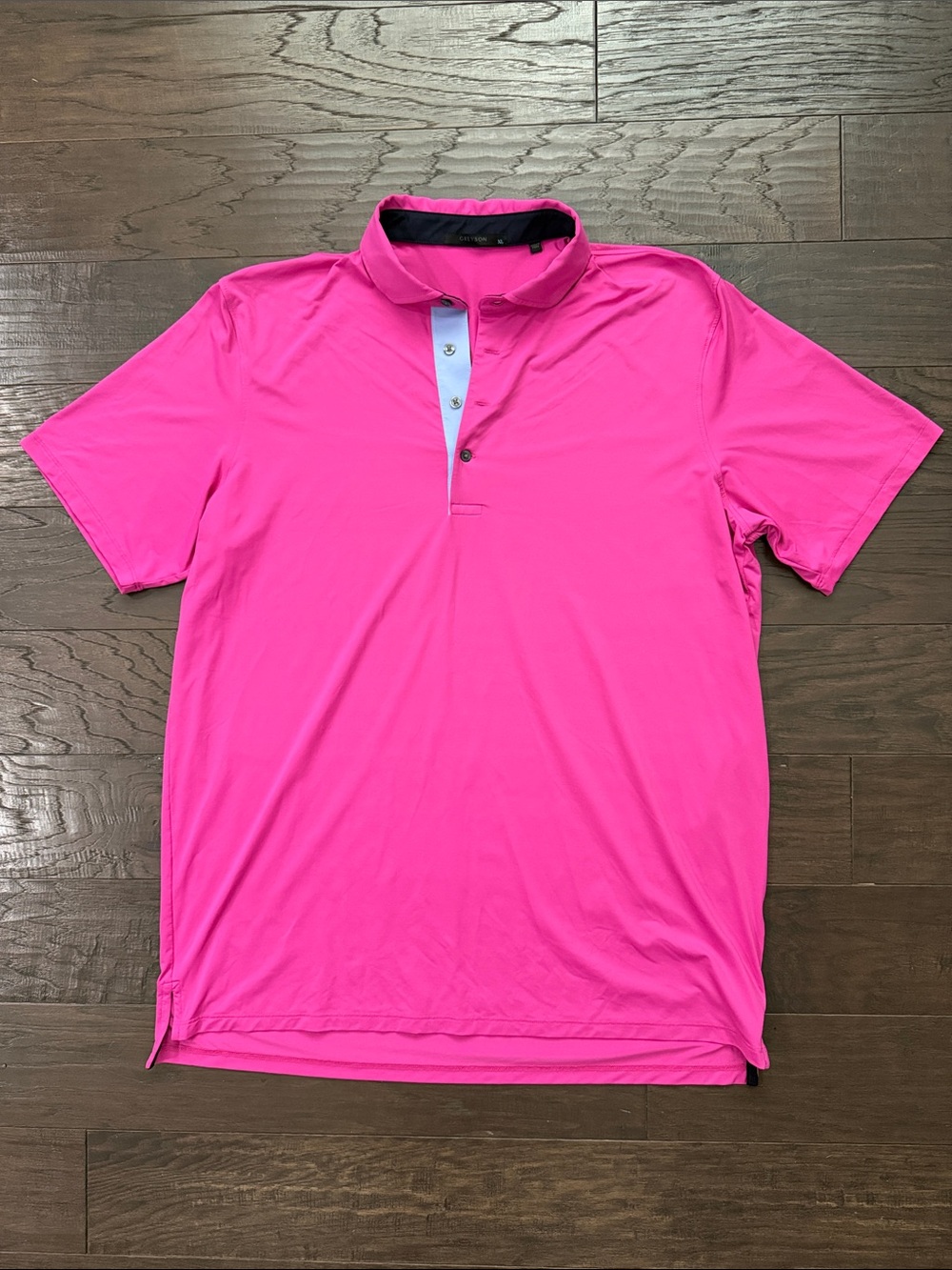 Greyson Men's Pink Performance Polo Shirt Great Condition
